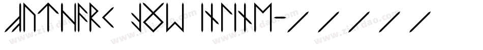Futhark AOE Inline字体转换